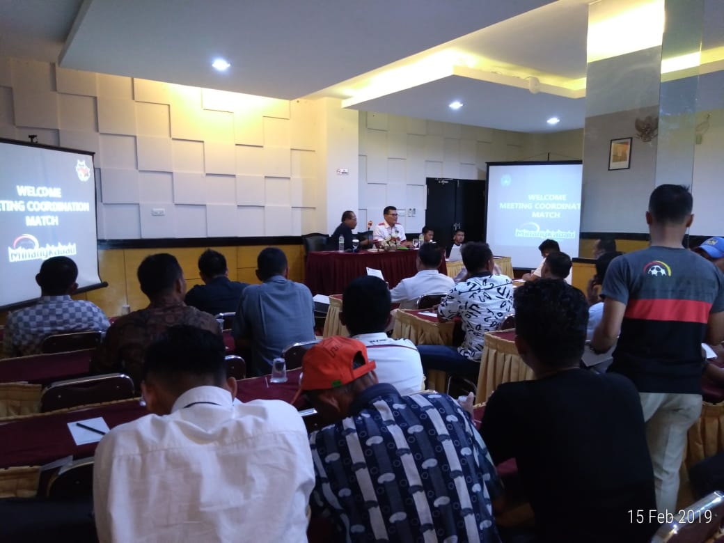 Match Coordination Meeting (MCM) bersama Panitia Pusat Minangkabau Cup II-2018/2019